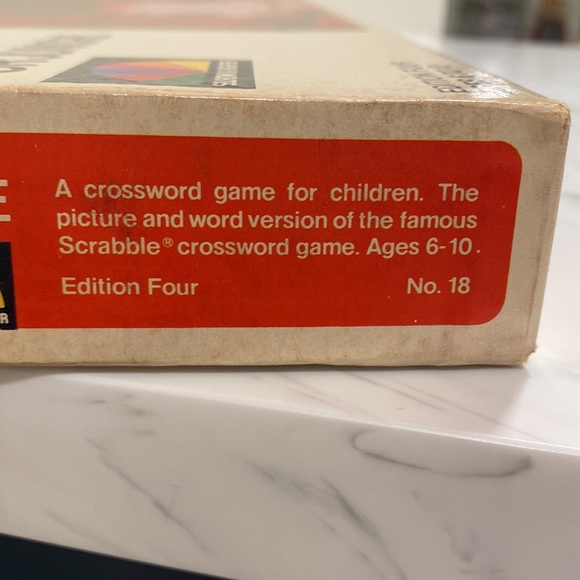 Vintage 1975 Scrabble Crossword Game For Juniors - Picture 4 of 6